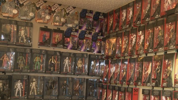 Terry Grady collected hundreds of Star Wars toys in a year, amassing a $30,000 collection.