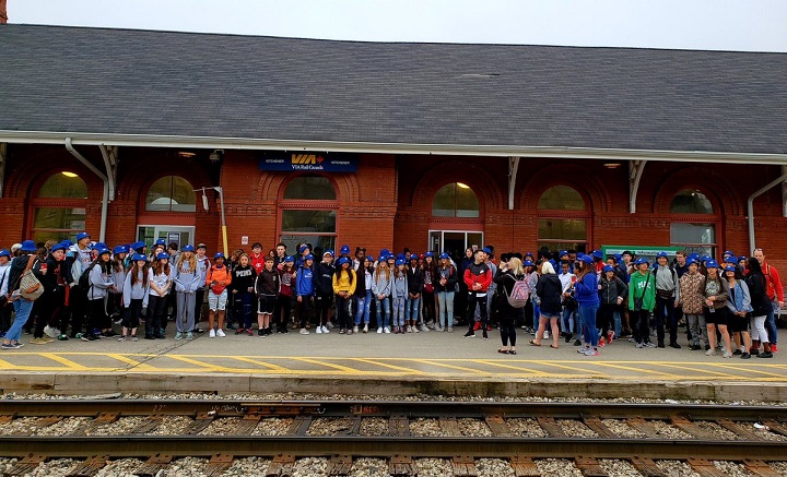 A screenshot of the photo shared on St. Johns Catholic Elementary School Twitter feed