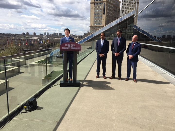 Prime Minister Justin Trudeau makes a stop in Edmonton Friday, May 10, 2019.