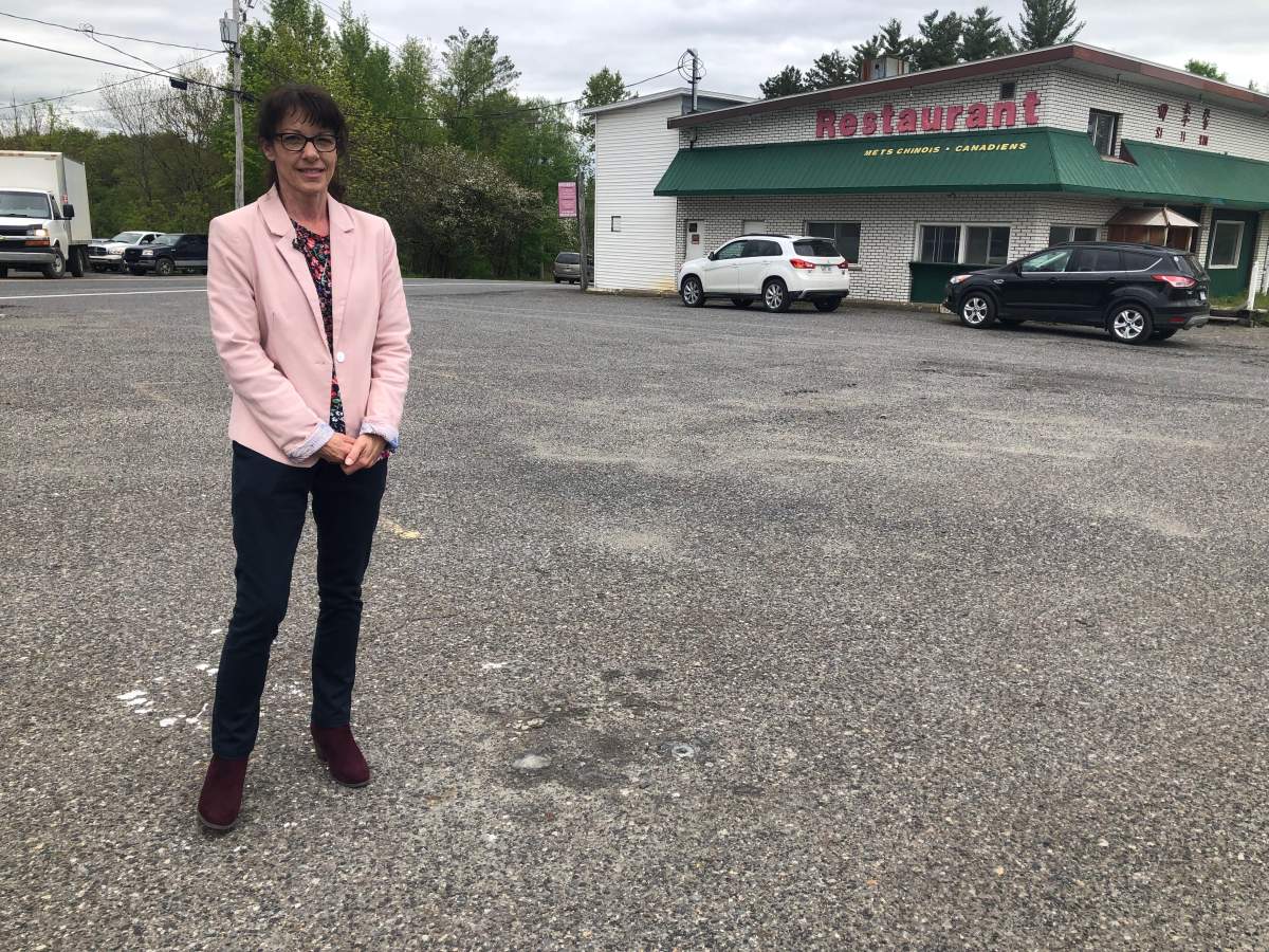 Tracy Wing stands near the spot where she believes her 17-year-old son Riley Fairholm was killed by SQ officers in July 2018.