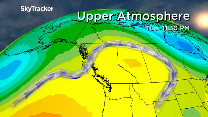 Upper ridge of high pressure keeps conditions warm and sunny for the final week of May.