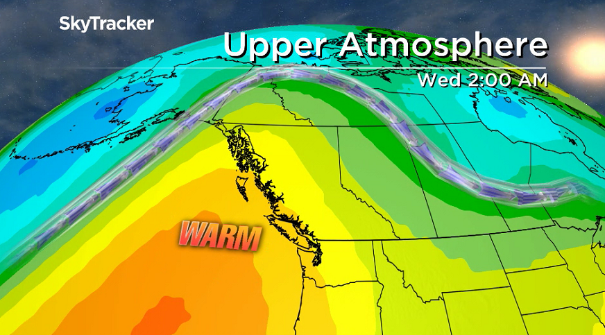 Warmest days of the year are on the way as a massive upper ridge builds in.