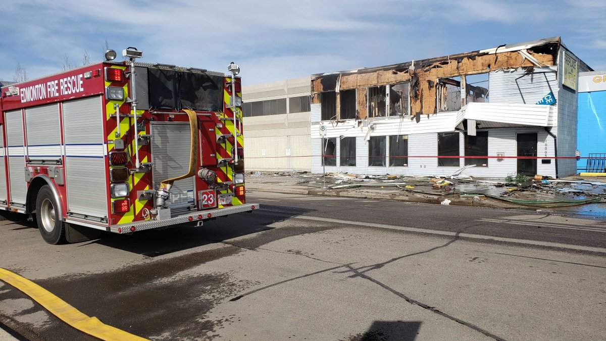 Firefighters battle blaze at west Edmonton commercial building ...
