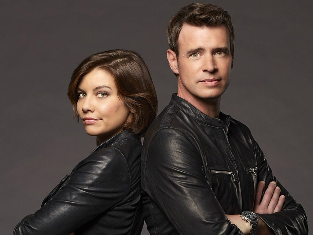 (L-R) Lauren Cohan and Scott Foley of 'Whiskey Cavalier.'.