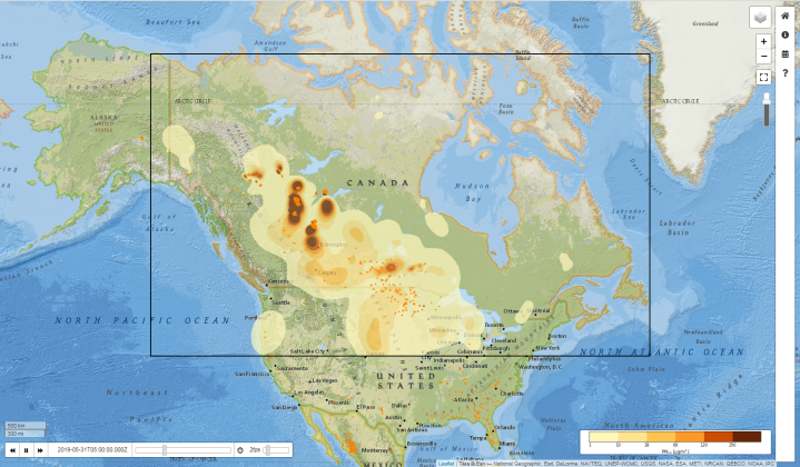 Smoke From The Alberta Wildfires Is Obscuring The Sun In Several U S