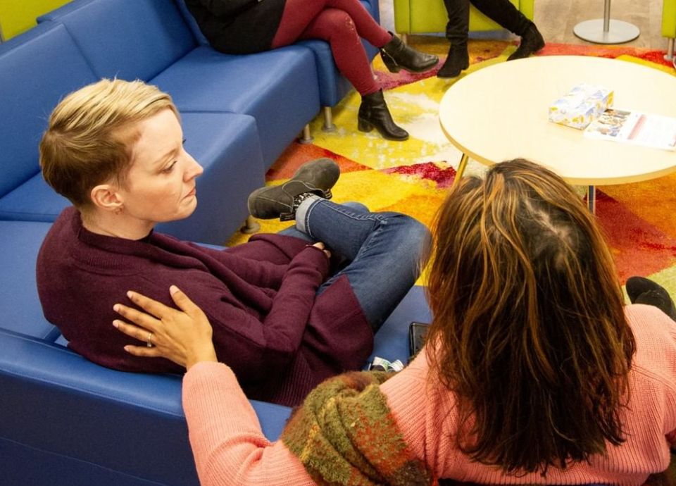 Calgary drop-in Welcome Centre for peer support. 