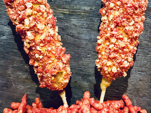 Flamin’ Cheetos corndogs will be available at K-Days this year.