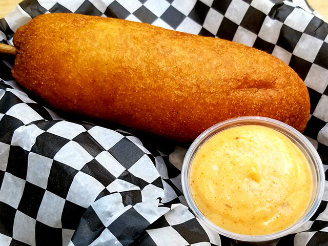 A bison whiskey sausage will be available at K-Days this year.