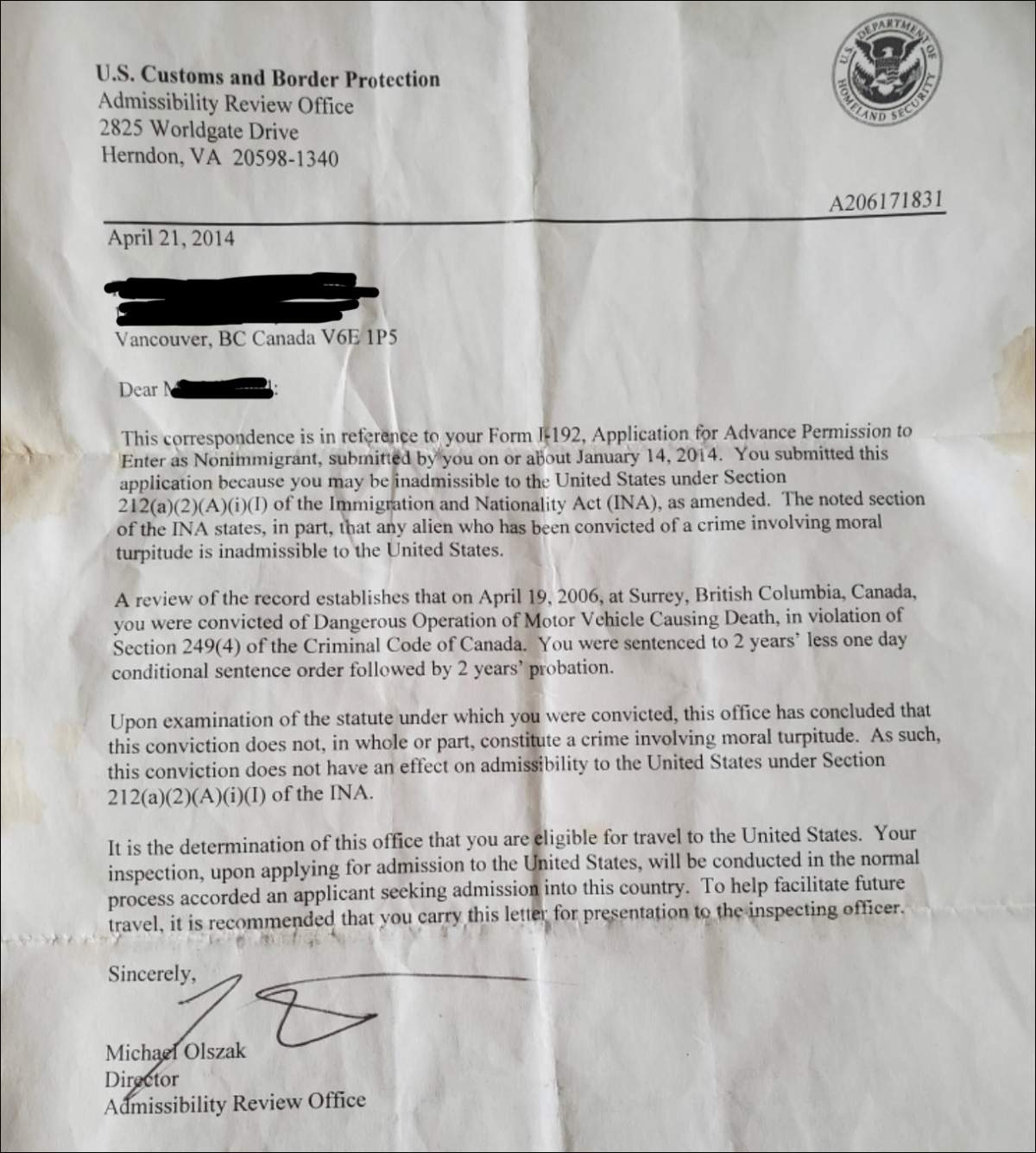 How a weed conviction at 18 got a man banned at the U.S. border — 37 years later - image