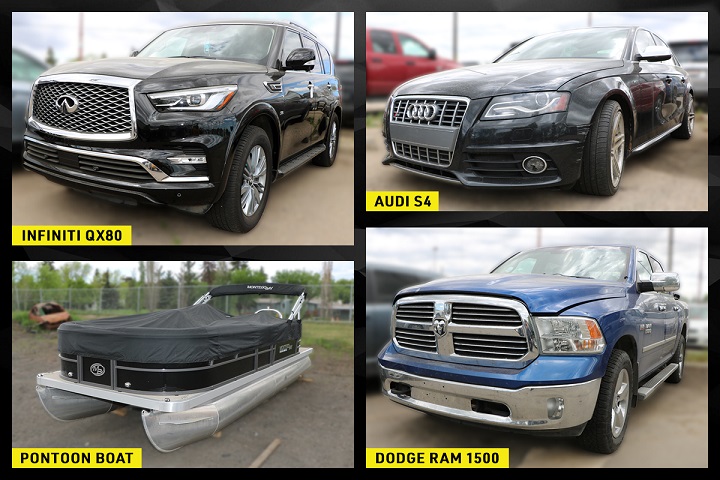 On May 23, 2019, ALERT seized nearly a number of vehicles from a home in Edmonton.