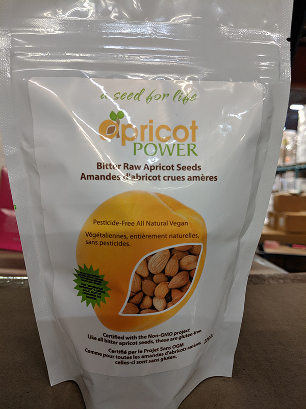The Canadian Food Inspection Agency has recalled Apricot Power brand seeds and apricot seed meal. 