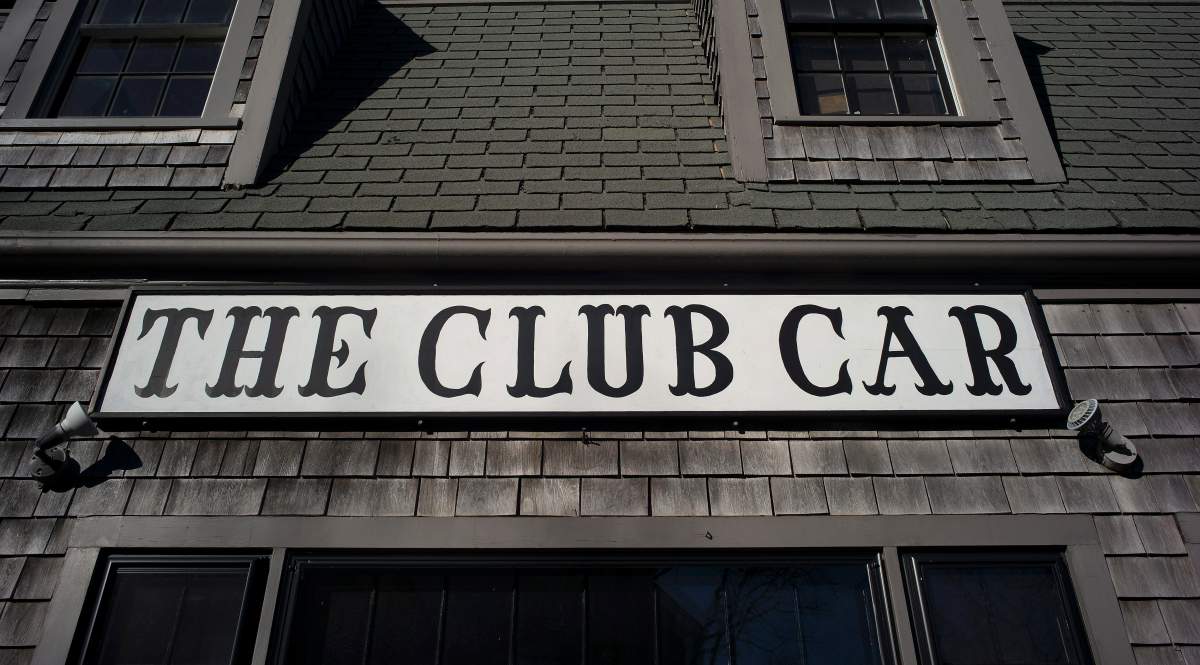 An exterior view of the ‘The Club Car’ restaurant in Nantucket, Mass., on Jan. 7, 2019.