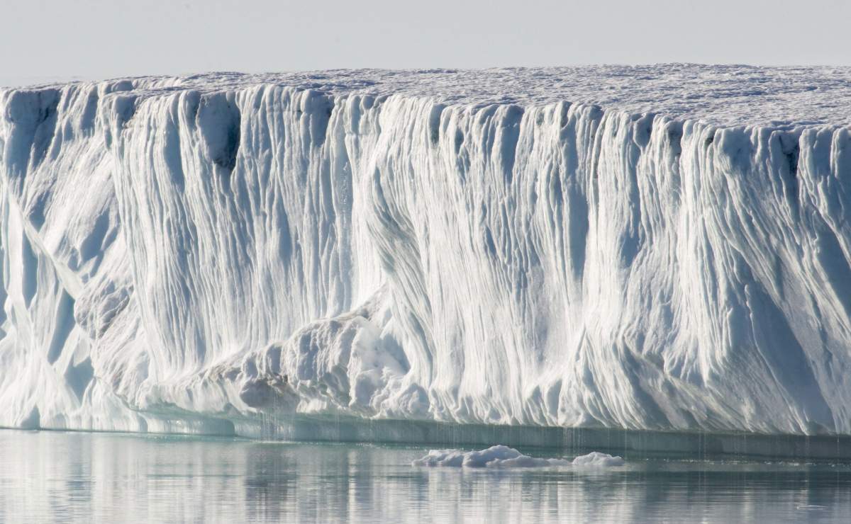 Ice is seen in Baffin Bay above the Arctic circle from the Canadian Coast Guard icebreaker Louis S. St-Laurent, Thursday, July 10, 2008. Climate change affects all parts of life in the North and any plan to do deal with it must be just as wide-ranging, says a strategy document to be released Friday by Canada's Inuit. 