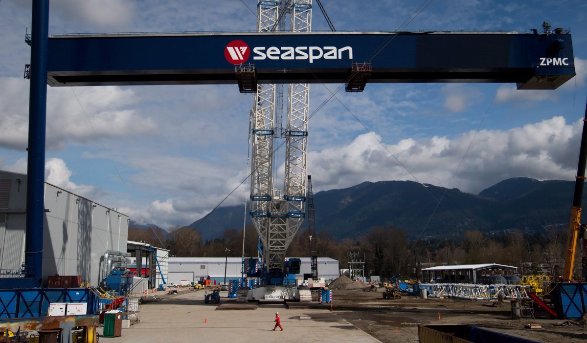 Fisheries Minister Jonathan Wilkinson's office says the
icebreaker has been removed from Seaspan's order book and replaced
with 16 smaller vessels that the government announced it was buying
last month.
