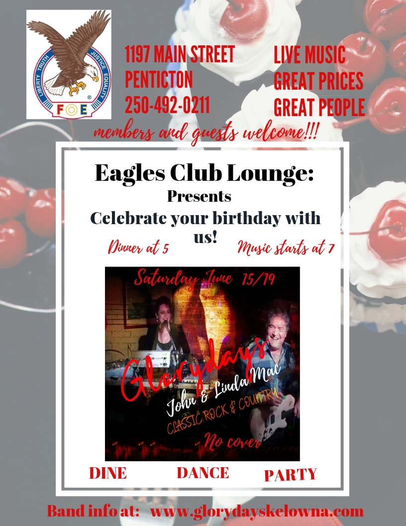 Penticton Eagles Club Dinner and Live Entertainment - image