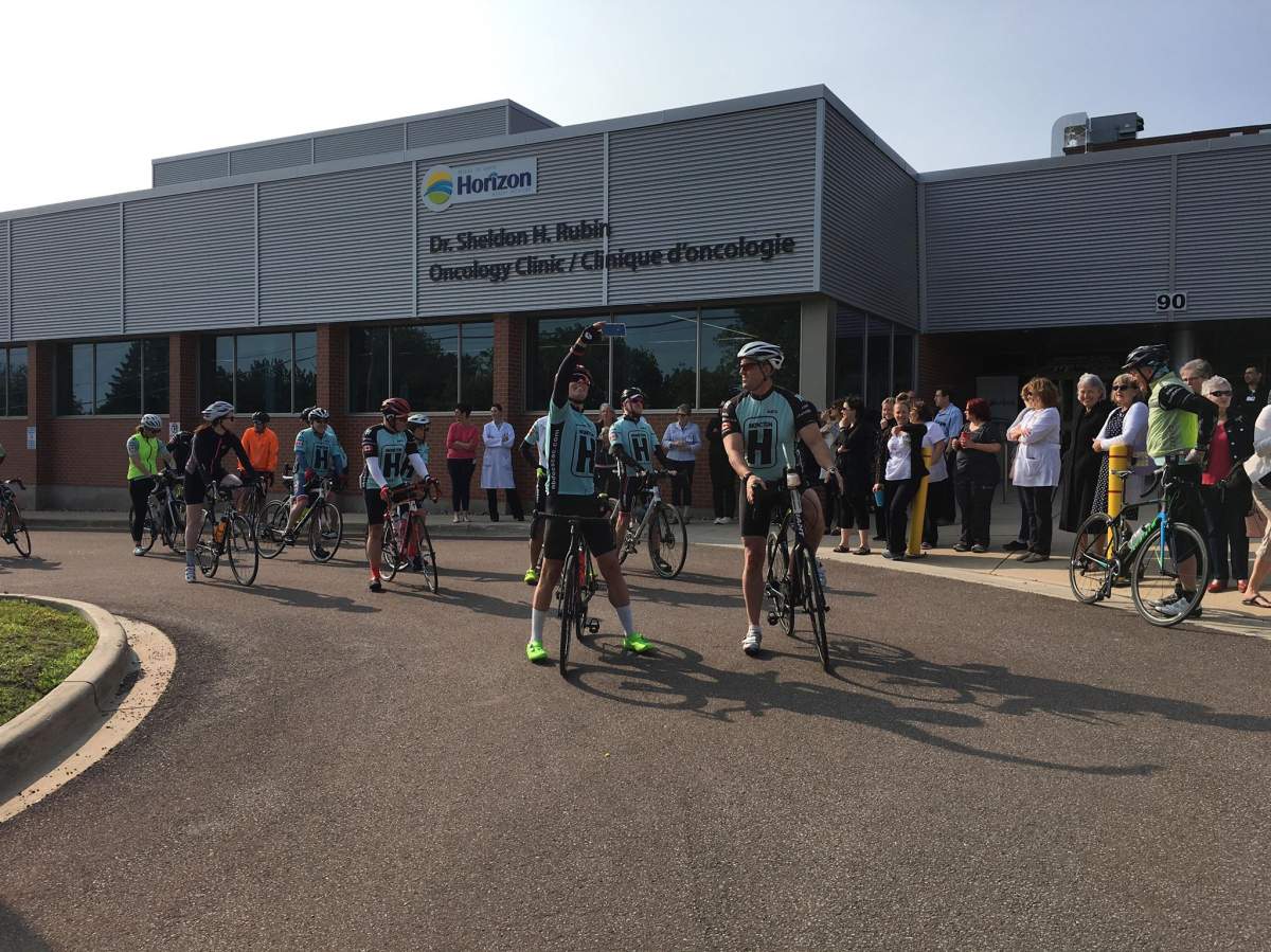 The five-day, 500-km cycling event is meant to raise funds at the Dr. Sheldon H. Rubin Oncology Clinic in Moncton, N.B.