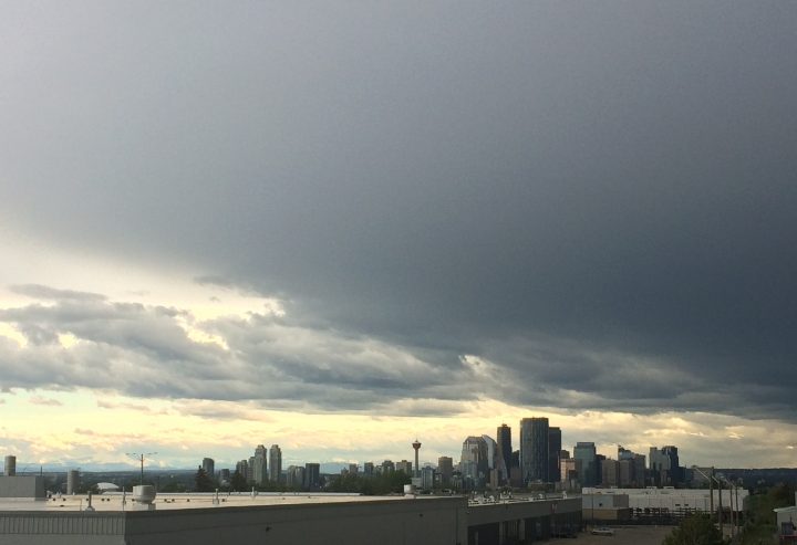 A severe thunderstorm warning was issued for Calgary on Saturday, June 8, 2019 at 7:30 p.m.