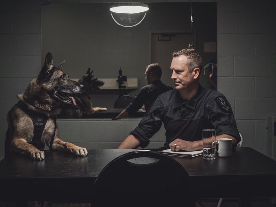 ‘A hero’s send-off’: Retired VPD canine gets final tribute before succumbing to sudden cancer - image