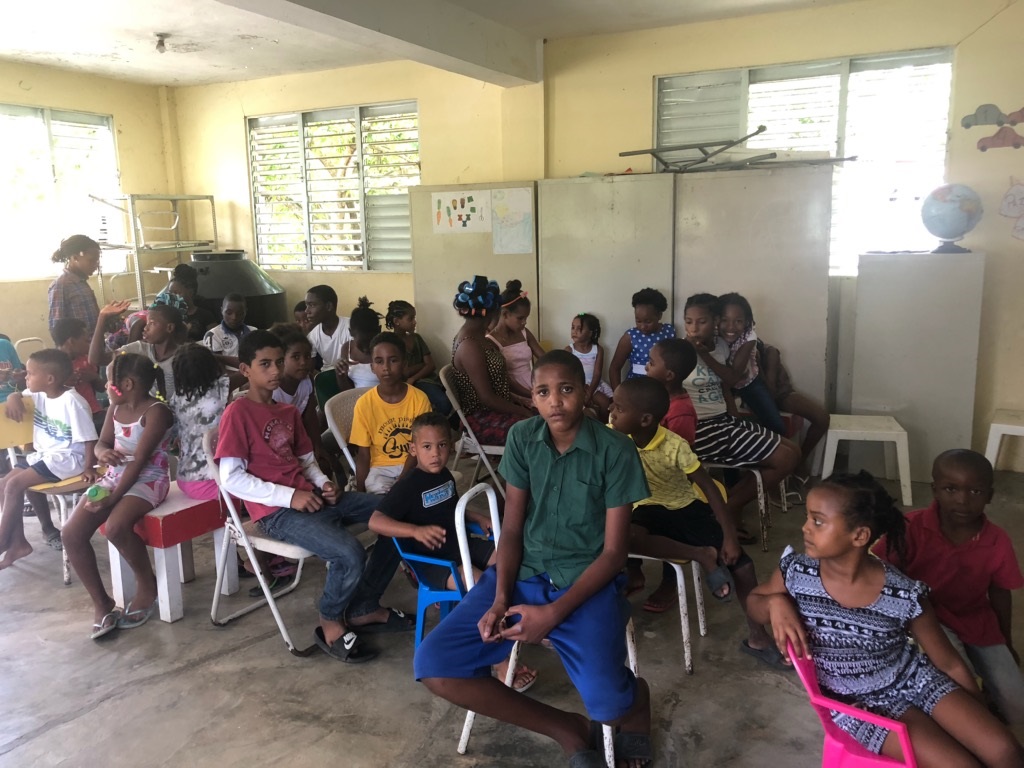 Over 100 children in the Dominican Republic received school supplies donated to Macdonald High School. 