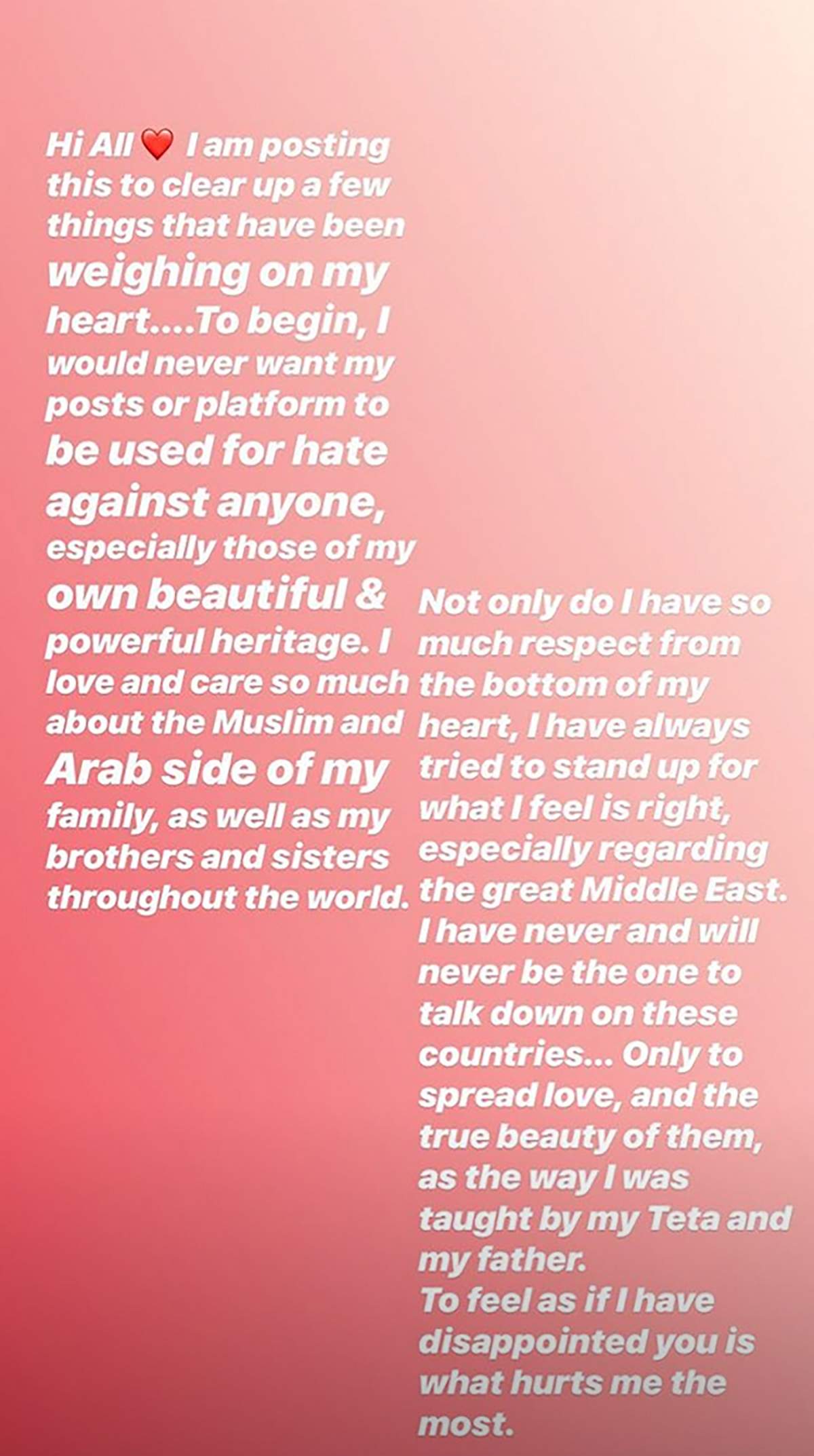 Credit: Bella Hadid/Instagram