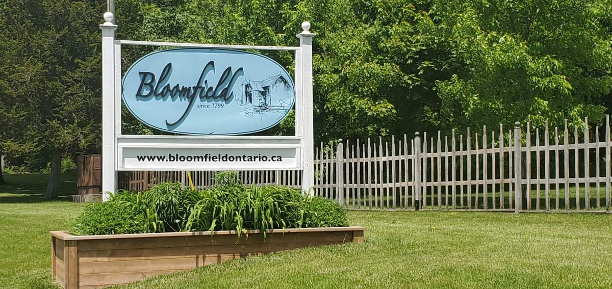 Bloomfield, Ont., is a small village in Prince Edward County with a population of about 500.