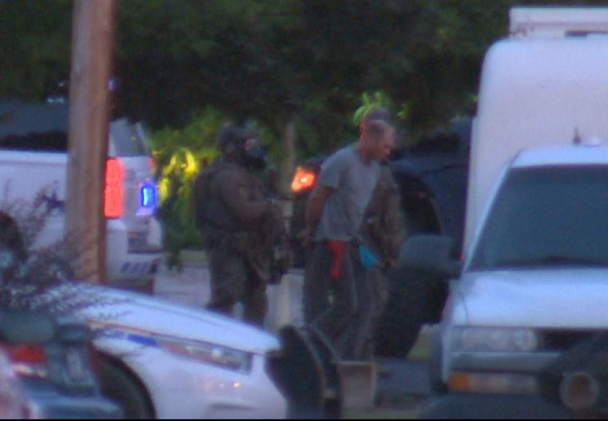 A suspect was taken into custody after a police standoff in Kelowna on Monday night.