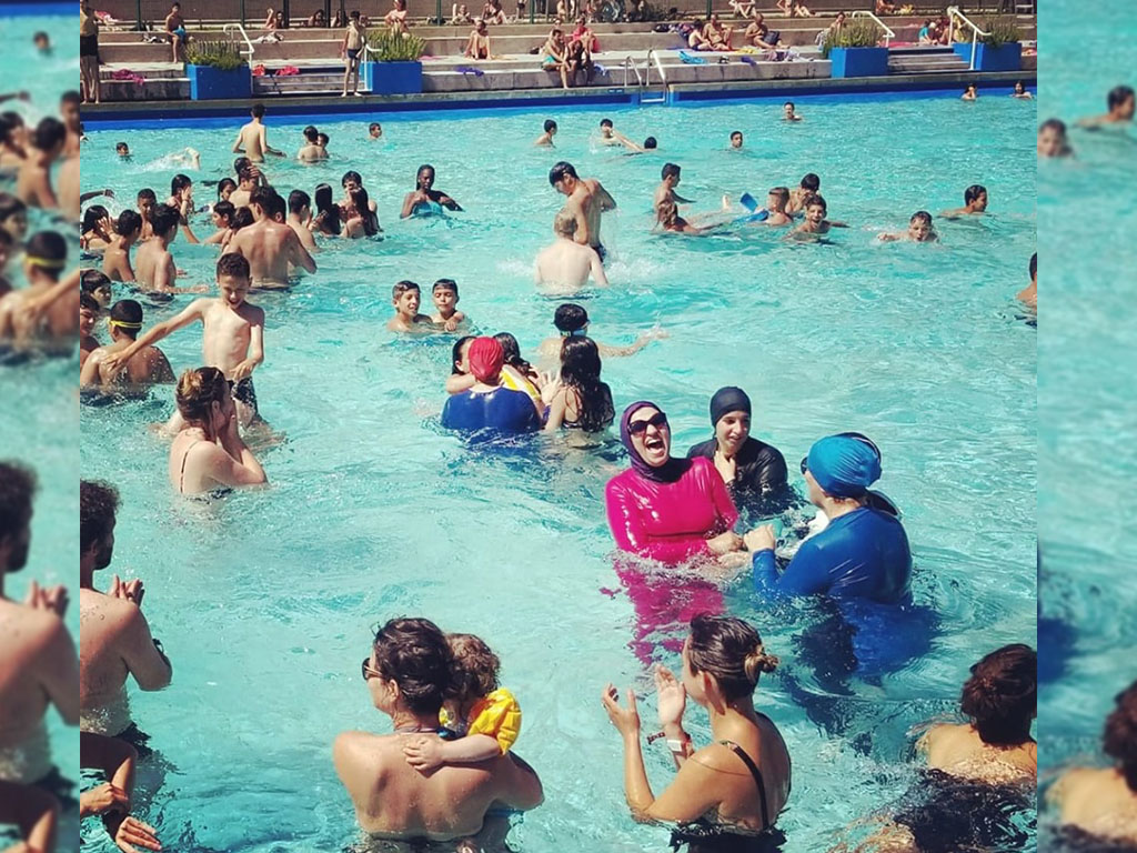 The protest was organized by the group Citizen Alliance of the Greater Grenoble Area.