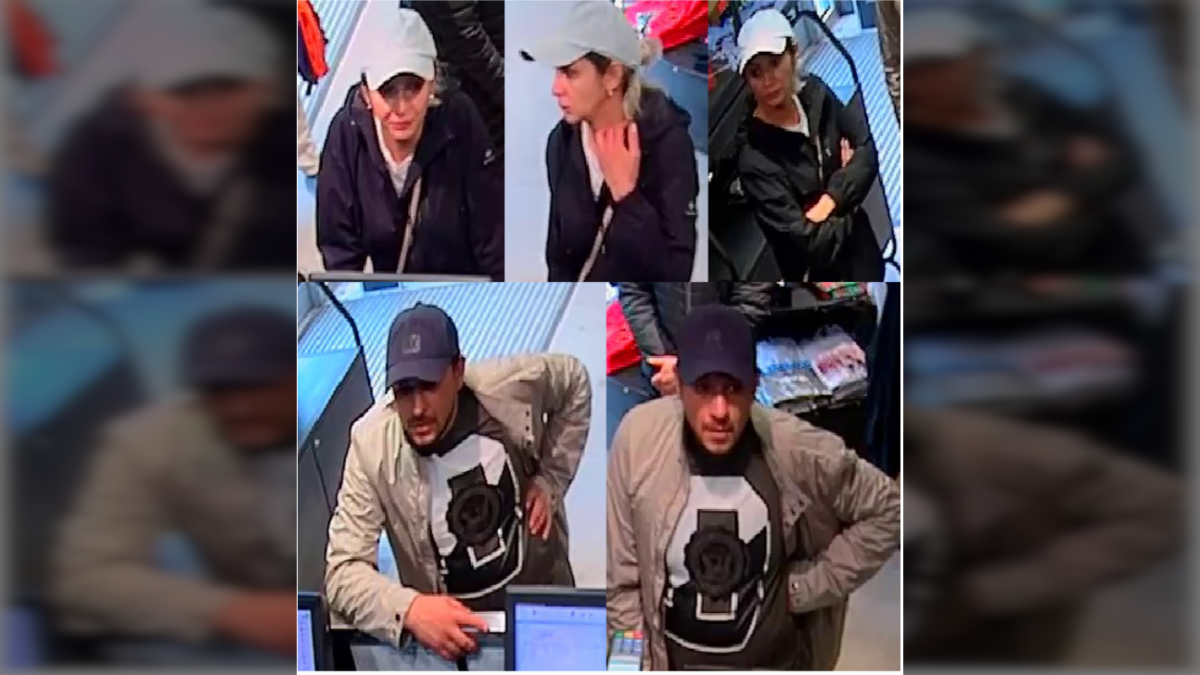 Police say two suspects "shoulder surfed" to get  a man's PIN at a greenhouse in Burlington and then allegedly distracted him to acquire his credit cards.