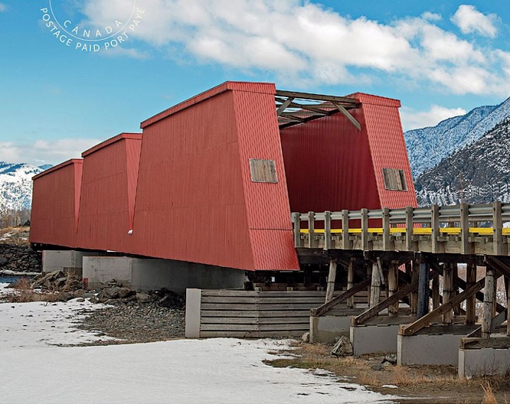 The historic Red Bridge near Keremeos, B.C., was first built in 1907. It has been restored twice since then.