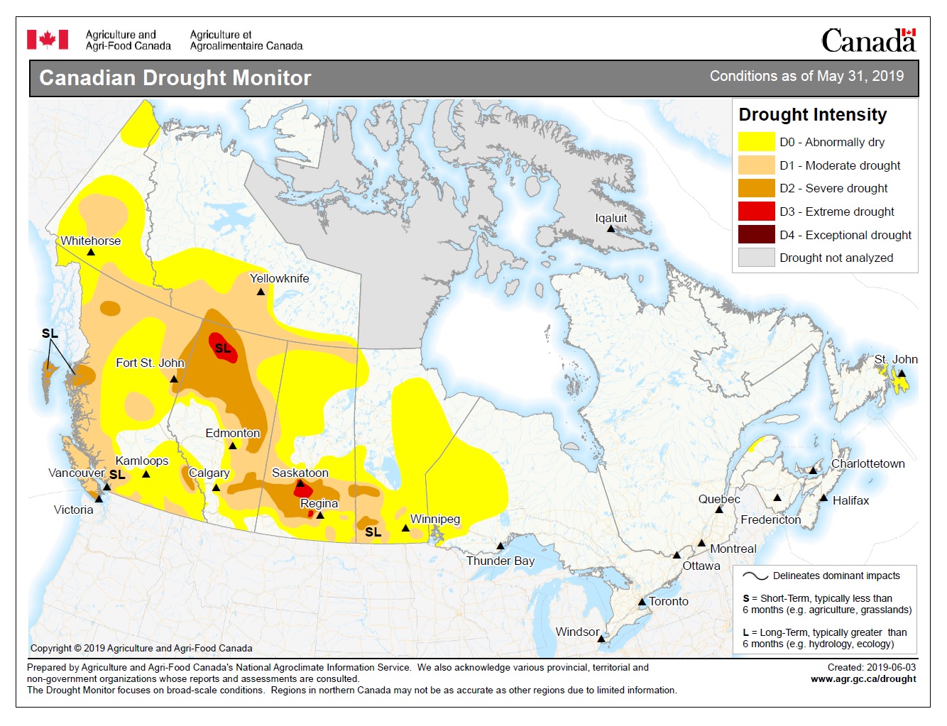 Alberta Weather Province Continues To Battle Drought As Summer Begins   Canadian Drought Monitor 