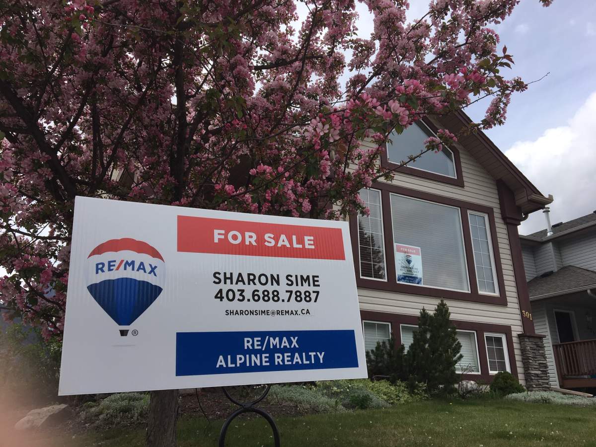 Home for sale in the community of Canmore