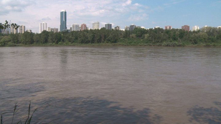 Higher water levels on the North Saskatchewan River led to a number of low-lying trails being closed in Edmonton's river valley on June 21, 2019.