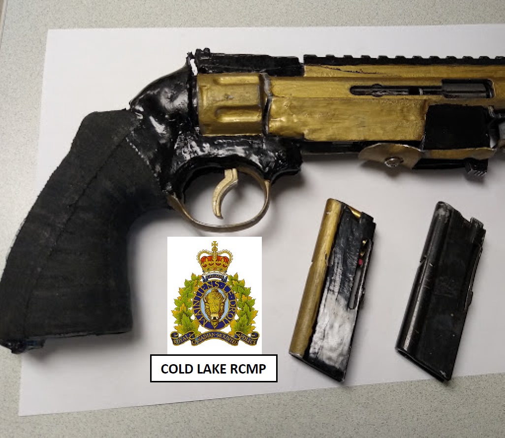 Cold Lake RCMP recovered a handmade pistol during a foot patrol on June 2, 2019.