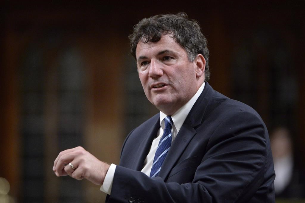 Intergovernmental Affairs Minister Dominic LeBlanc rises during question period in the House of Commons on Parliament Hill, in Ottawa on October 4, 2018.