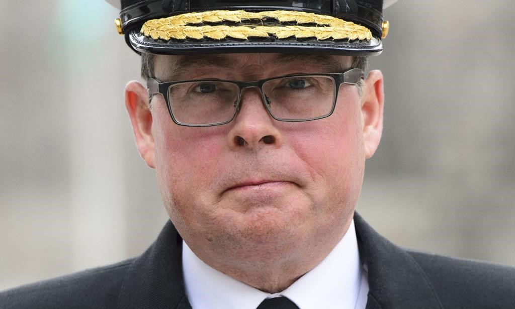 Vice-Admiral Mark Norman arrives to court in Ottawa on March 28, 2019.