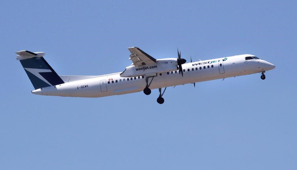 A WestJet airlines passenger plane. On Thursday, WestJet flight 3239 left Kelowna just after 12:30 p.m., bound for Edmonton, but did not get far before circling a few times and returning to the airport.