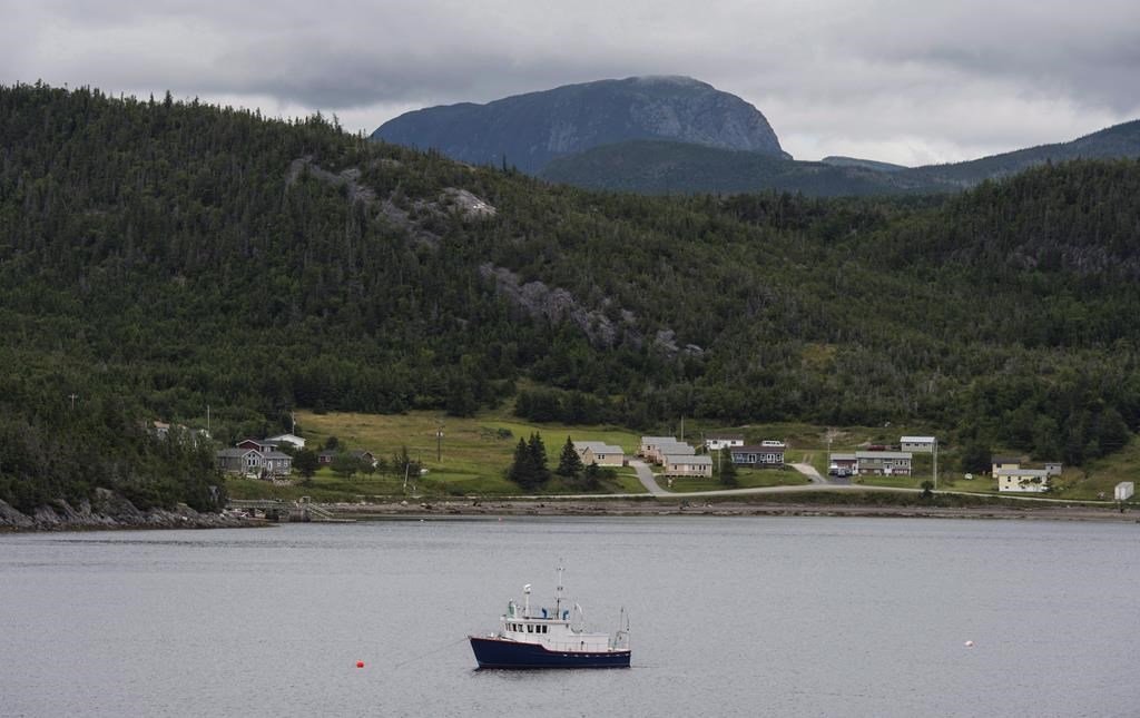 A fishing boat moored in Neddy Harbour in Gros Morne National Park, Newfoundland and Labrador, on Monday, August 15, 2016.