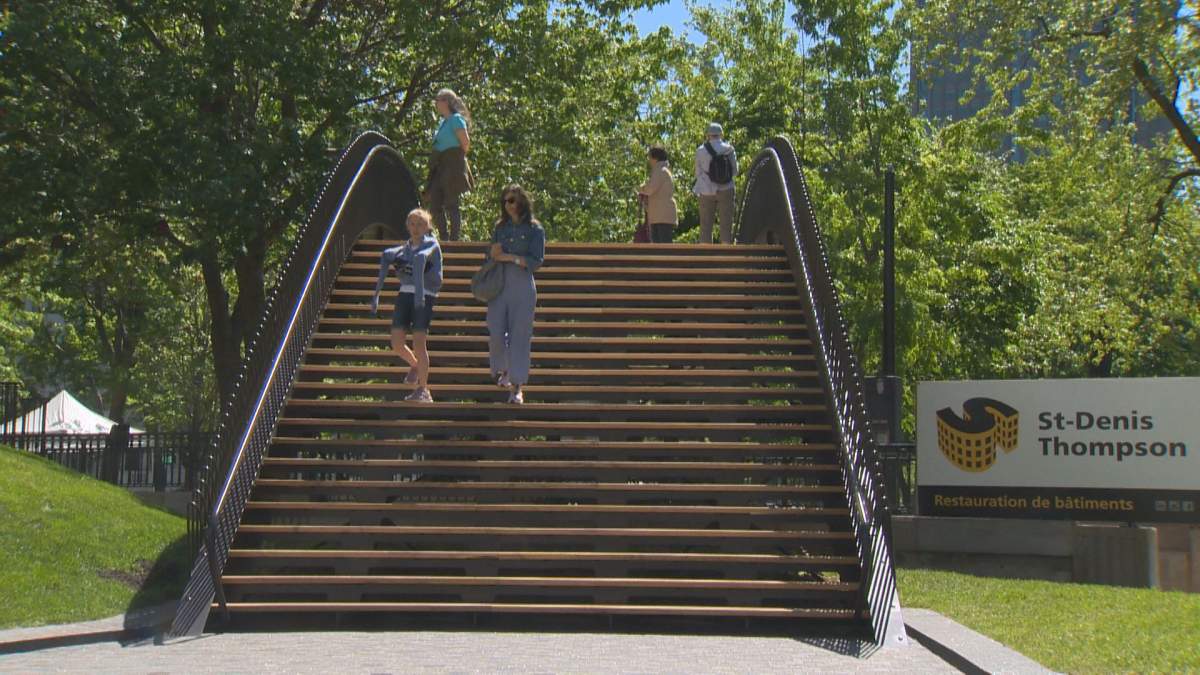 Lead architect Claude Cormier found inspiration for the two footbridges in Venice.