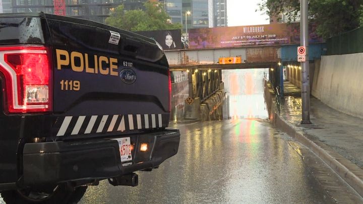 A severe thunderstorm caused flash flooding throughout Calgary on Thursday, June 27, 2019.