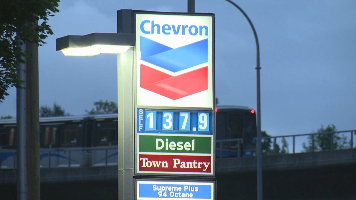 Gas prices over the Canada Day weekend are trending to be 12 cents lower than they were last year, according to an industry analyst.