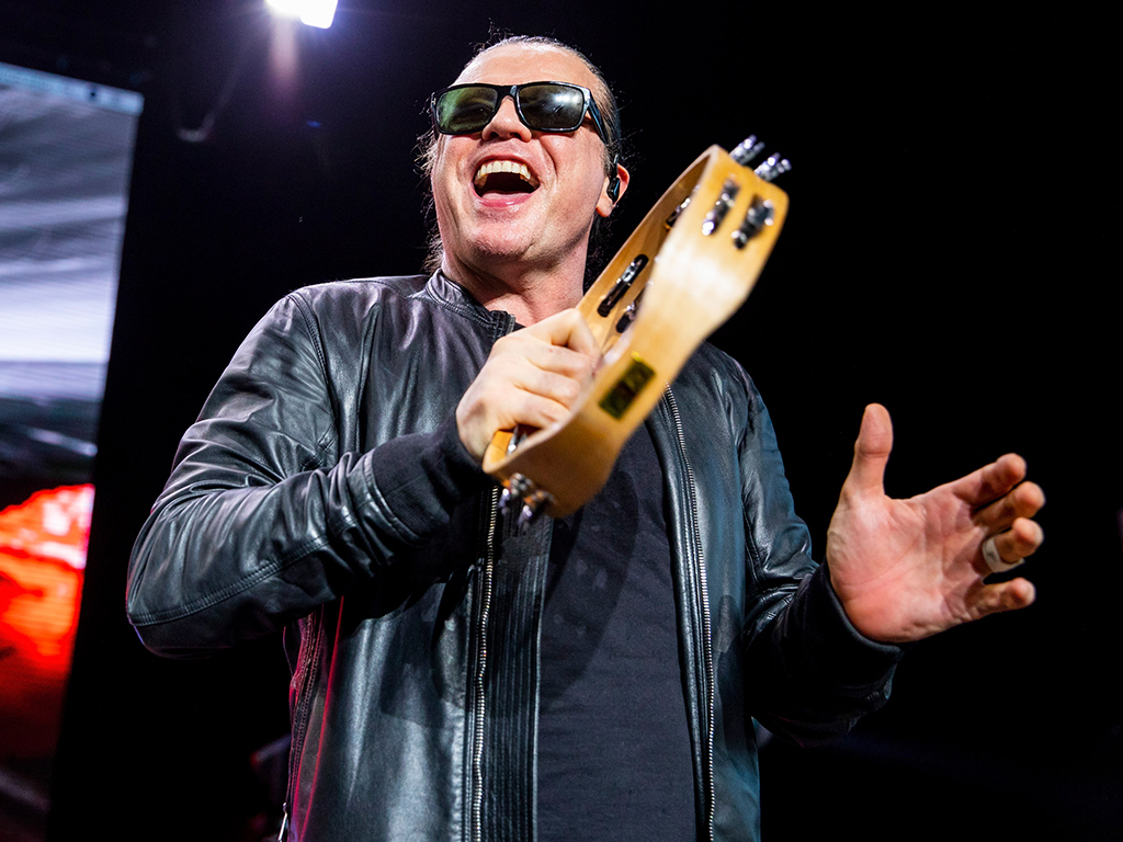 Ian Astbury of The Cult performs during the 'Revolution 3' tour at Michigan Lottery Amphitheatre on July 24, 2018 in Sterling Heights, Mich.