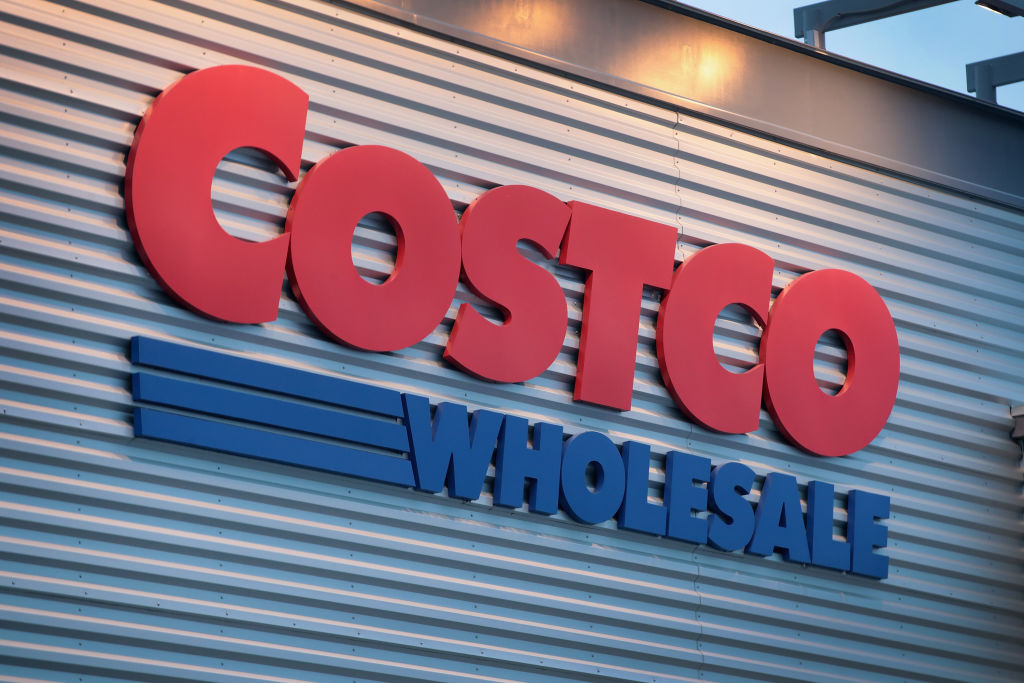  A sign marks the location of a Costco store on December 12, 2018 in Chicago, Illinois. 