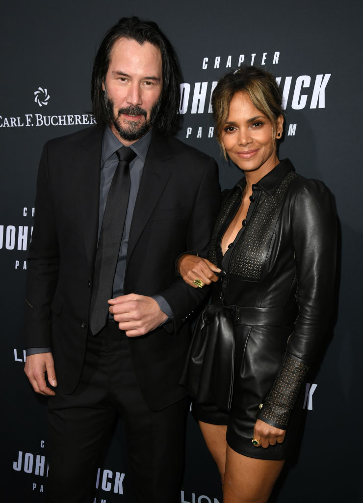 Keanu Reeves and Halle Berry attend the special screening of John Wick: Chapter 3 — Parabellum. Photo Getty Images