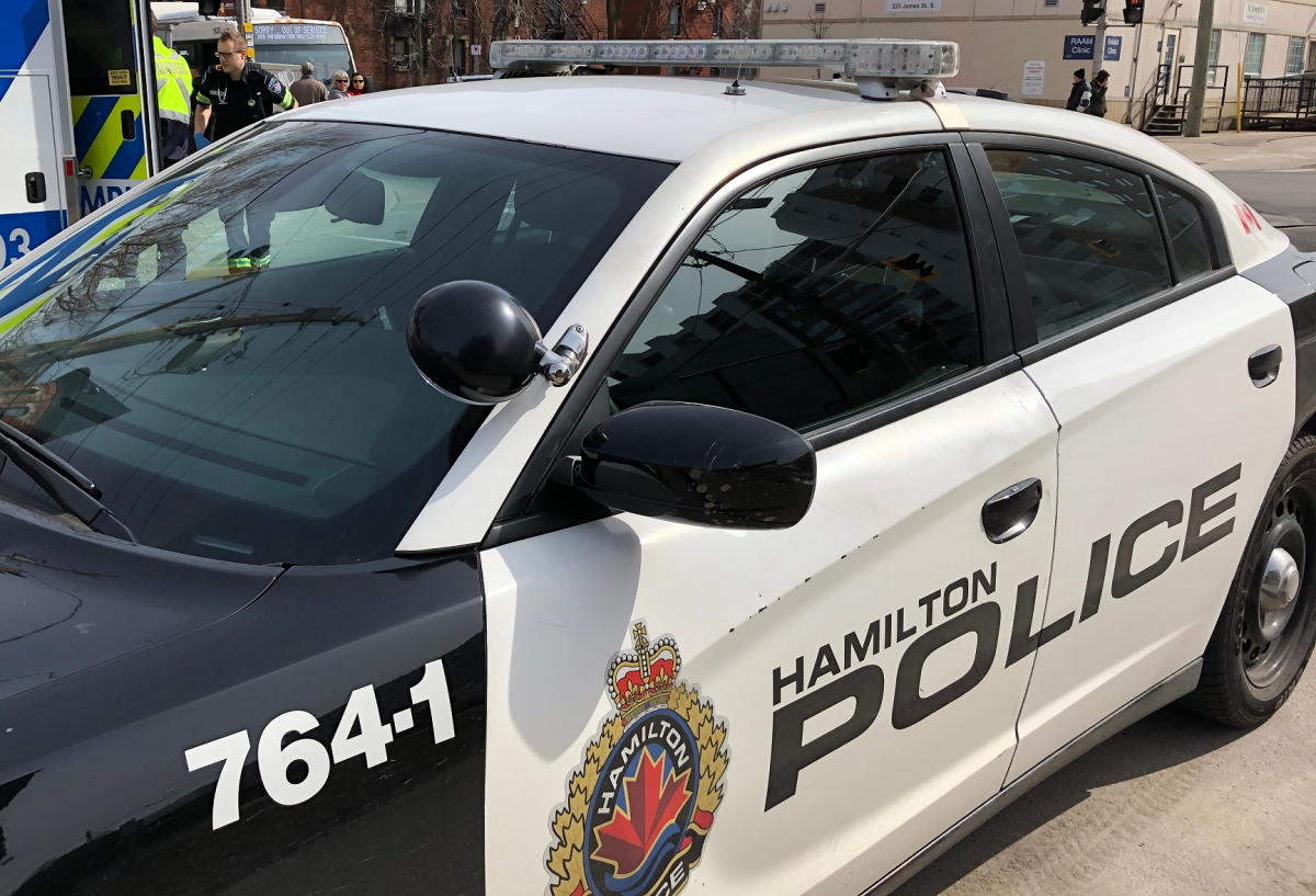 Hamilton police placed a local high school on lockdown earlier today.