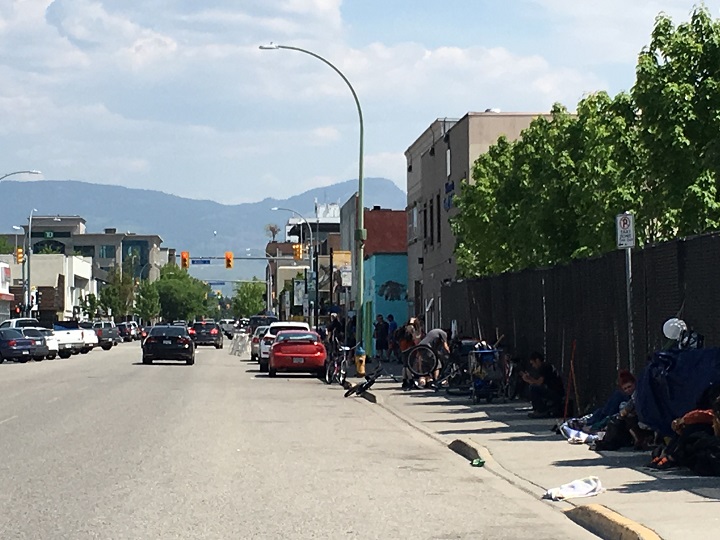 Federal Funding Announced To Help Reduce Homelessness In Kelowna   Homeless In Kelowna On Leon Avenue 