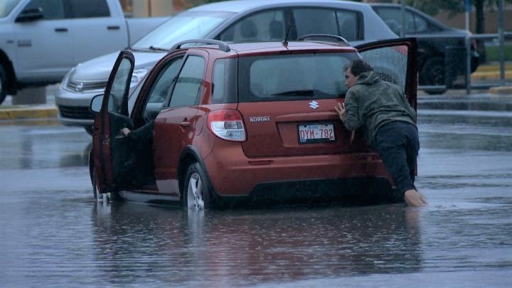 A severe thunderstorm caused flash flooding throughout Calgary on Thursday, June 27, 2019.