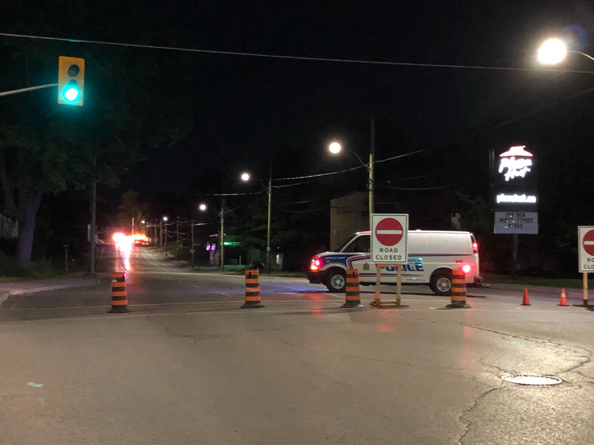 London police are investigating an overnight crash along Wellington Road at Frank Place.