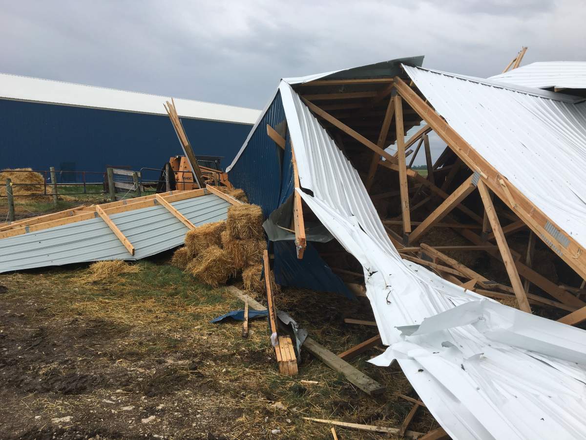 The hay shack at St. Andrews Stables.