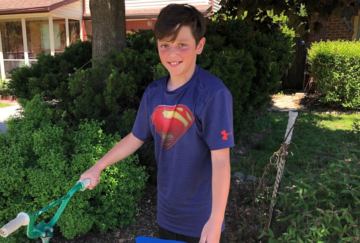 Eleven-year-old Griffin Wood was one of three boys who helped save a man's life in Guelph on Thursday.