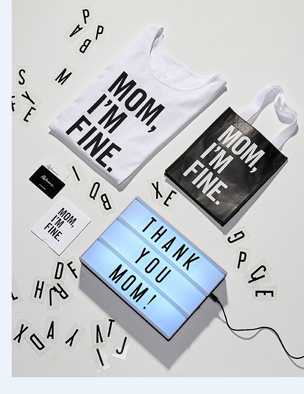 "Mom, I'm fine" products from Reitmans.